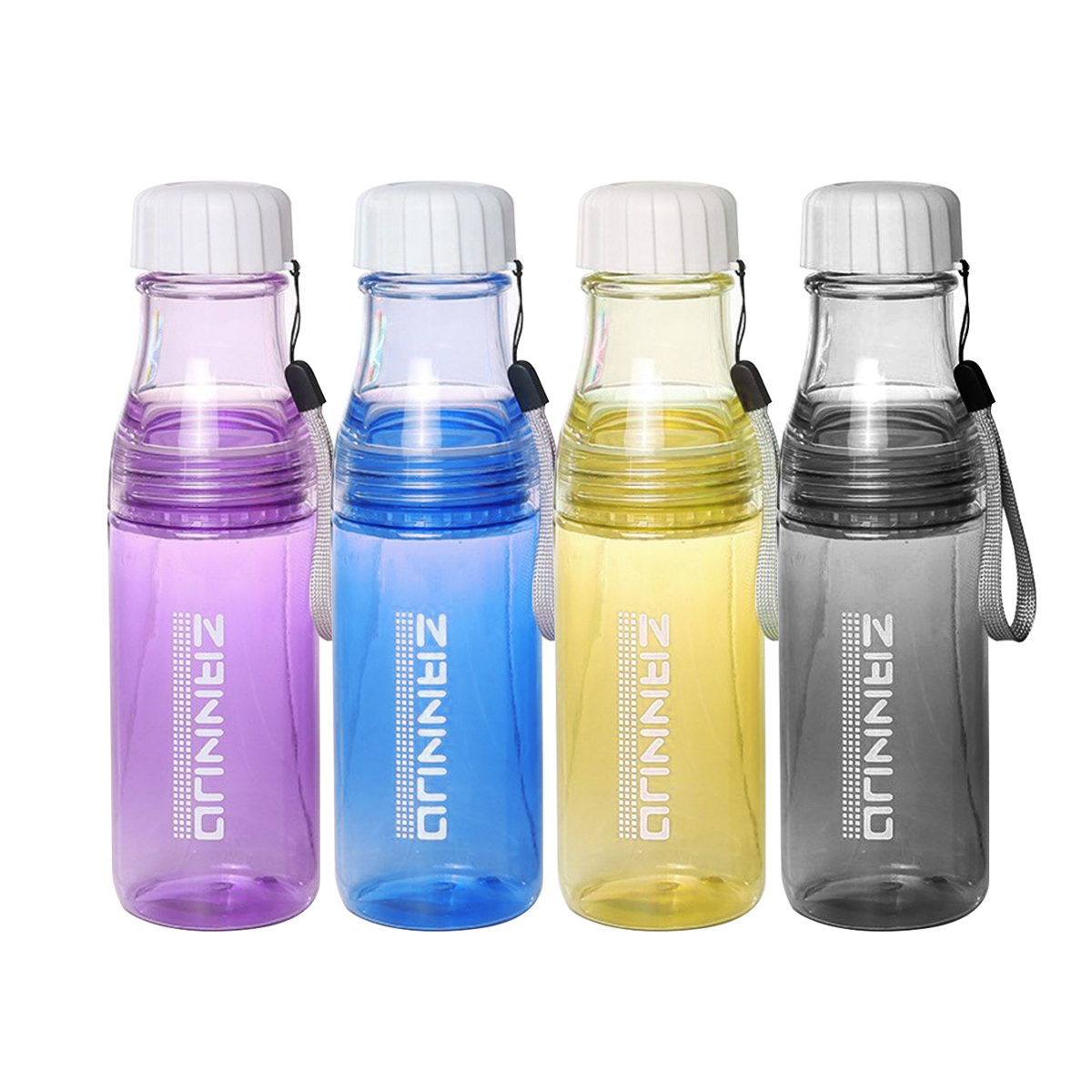 Plastic Water Bottle with Strap (480ml / 530ml)